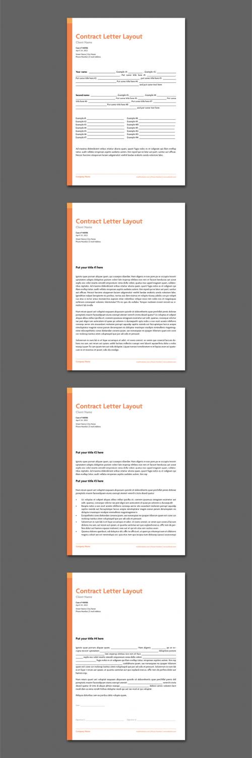 Contract Letter Layout