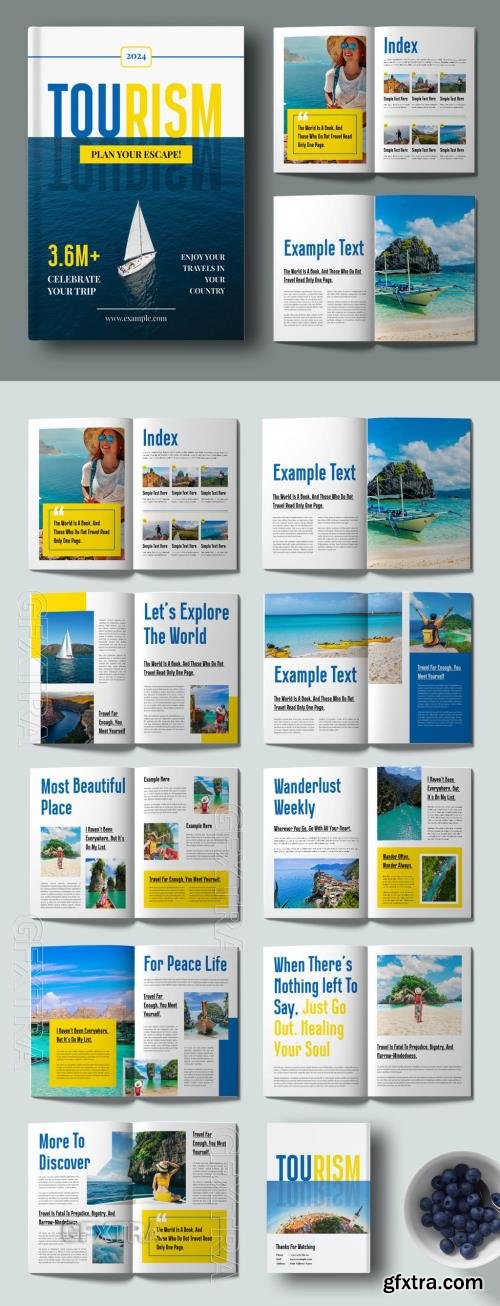 Travel Magazine Template Layout 722994500