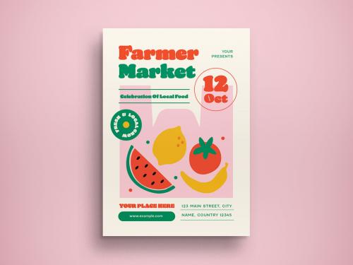 Farmers Market Flyer Layout