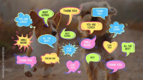 Colorful Speech Bubbles Collection
