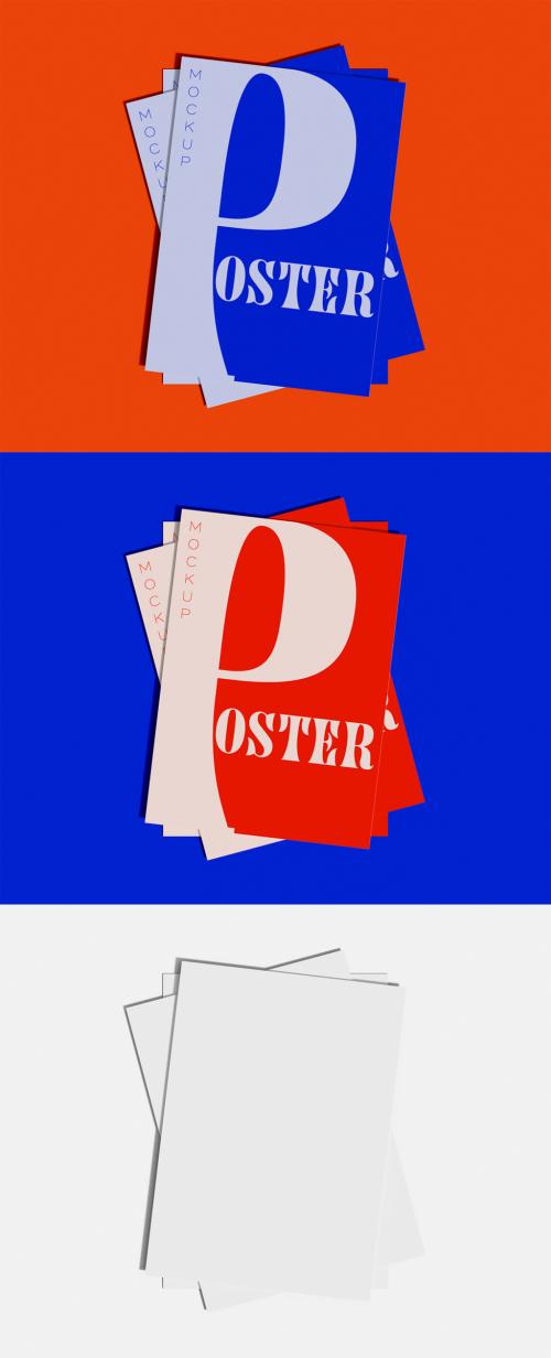 Stacked Posters Mockup