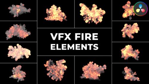 Videohive - VFX Fire Elements for DaVinci Resolve - 51652515