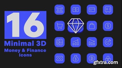 Videohive Minimal 3D - Money & Finance Icons 51770071