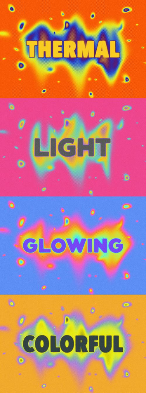 Heat Vision Text Effect Mockup