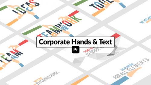 Videohive - Corporate Hands & Text for Premiere Pro - 51671204