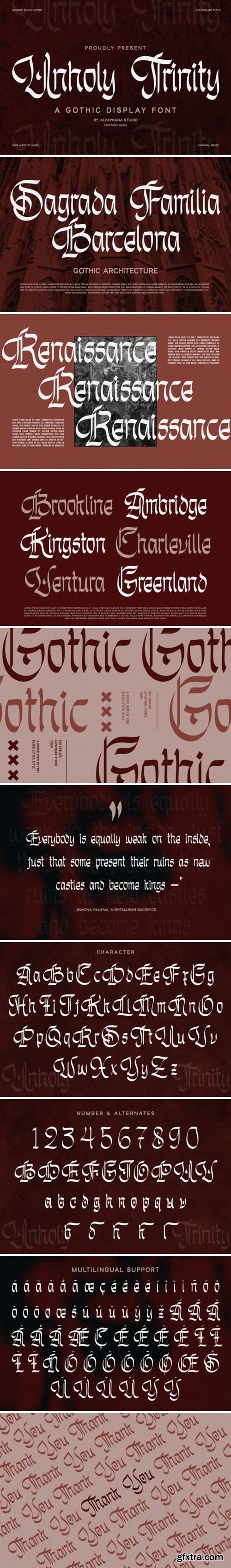 CM - Unholy Trinity - Gothic Display 92513593
