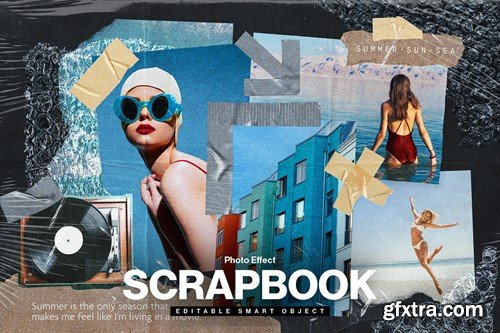 Scrapbook Photo Collage Template YMJQWBP