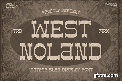 West Noland - Vintage Slab Font F8CZ5NP