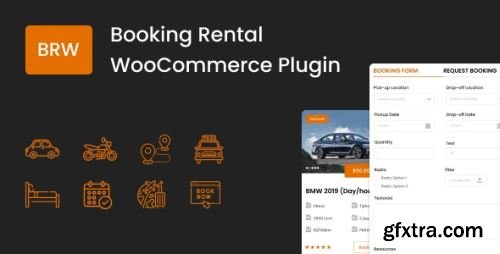 CodeCanyon - BRW - Booking Rental Plugin WooCommerce v1.5.4 - 25913635 - Nulled