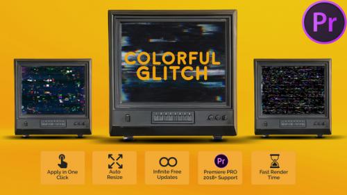 Videohive - Colorful Glitch Presets for Premiere Pro - 51733340