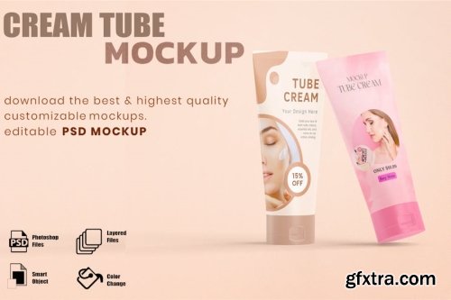 Cosmetic Tube Mockup Collections 14xPSD