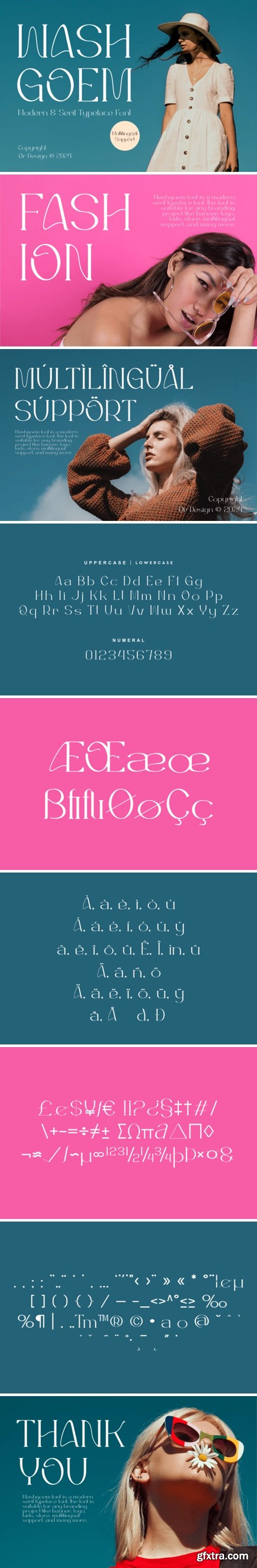 CM - Washgoem - Modern & Serif Typeface 92515012