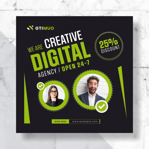Digital Creative Agency Post Design