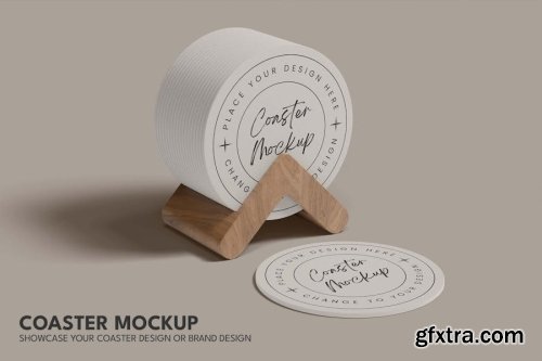 Coasters Mockup Collections 14xPSD