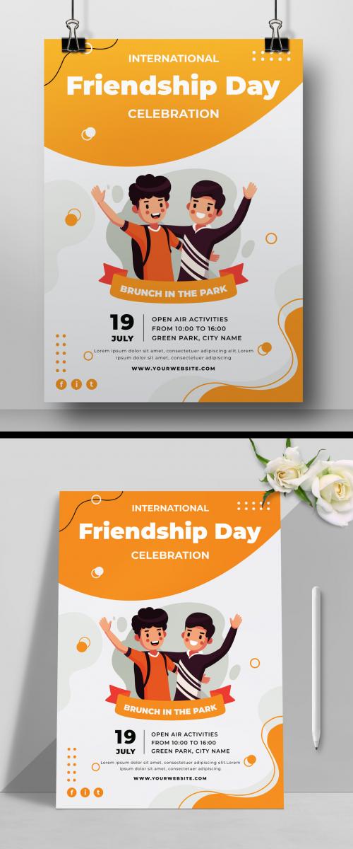 Friendship Day Event Flyer Layout