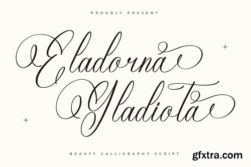 Eladorna Gladiota Calligraphy Script KTSBZ37