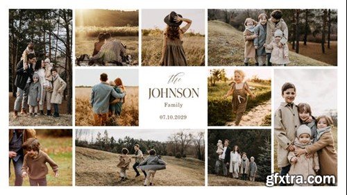 Videohive Family Photo Collage Video Template 51825418