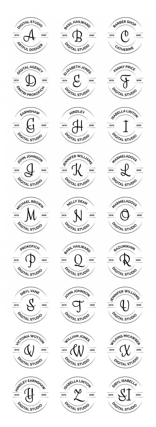 Alphabet Letter Logos Pack