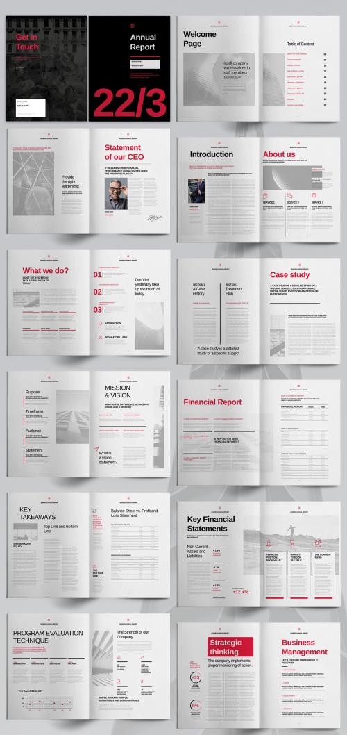 Grayscale Annual Report Layout