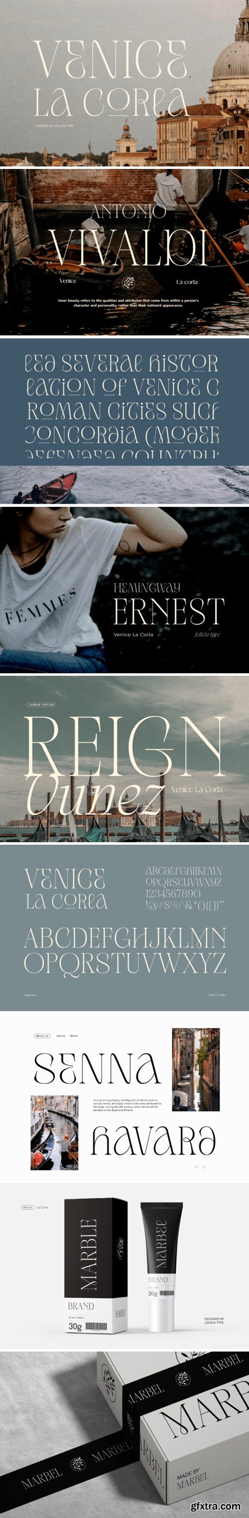 CM - Venice La Corla | Elegant Serif Font 91553104