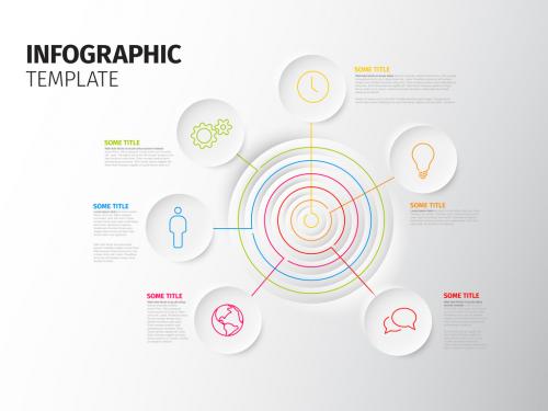 Infographic Template with Circle Target