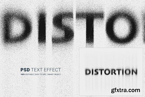 Distortion Editable Text Effect 72ZDY6Y