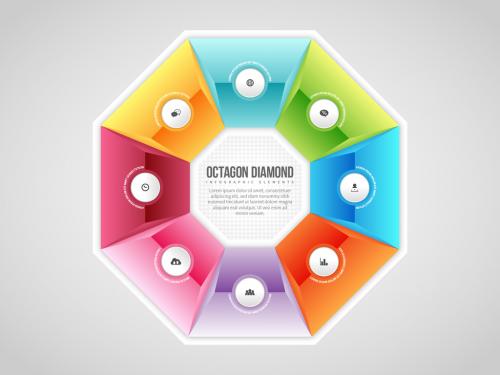 Octagon Diamond Infographic