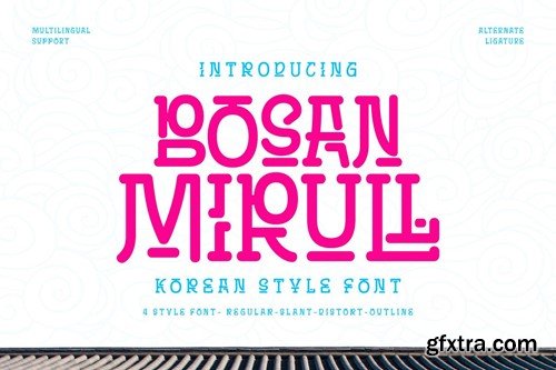 Bosan Mirull - Korean Style Font MAQHDR8