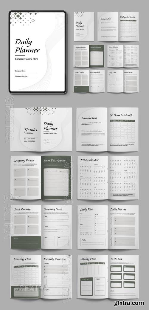 Daily Planner 2024 Template Layout 738487217