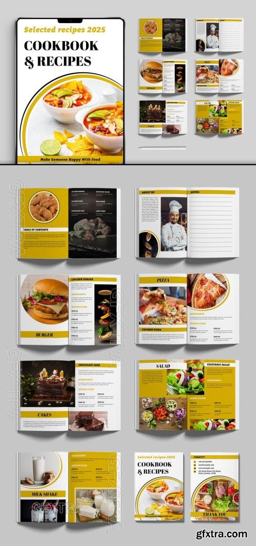 Natural Food Recipe Book Design Layout 735684926