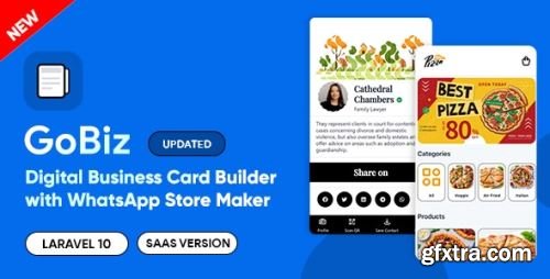 CodeCanyon - GoBiz - Digital Business Card + WhatsApp Store Maker | SaaS | vCard Builder v8.0.0 - 33165916 - Nulled