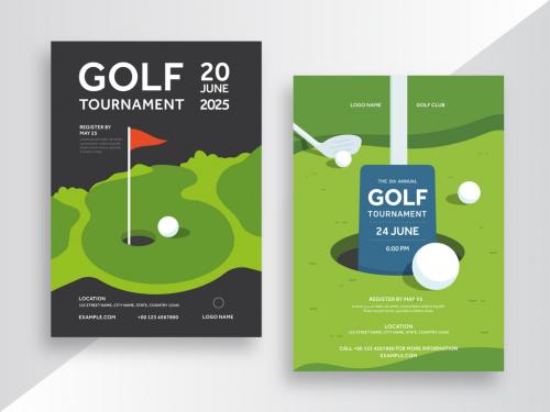 Golf Tournament Poster Layout