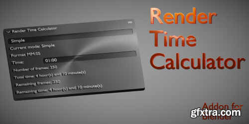 Render Time Calculator 3.0 for Bledner