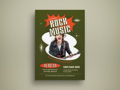 Rock Music Flyer Layout