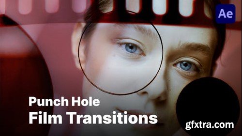Videohive Punch Hole Film Transitions 51863790