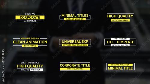 Corporate Title Animation