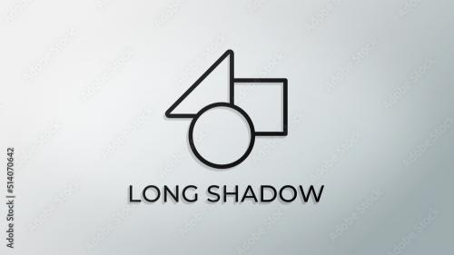 Simple Long Shadow Logo Reveal
