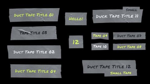 Videohive - Duct Tape Titles Pack | MOGRT - 51757261