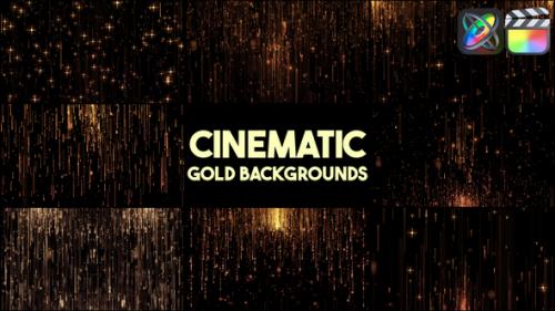 Videohive - Cinematic Gold Backgrounds for FCPX - 51787408