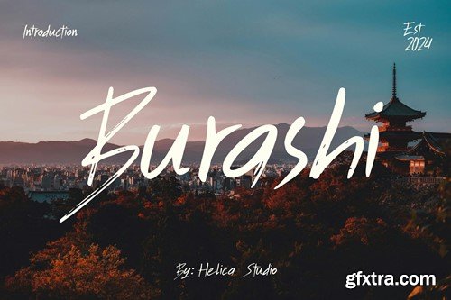 Burashi Paint Brush Font T67FXVW