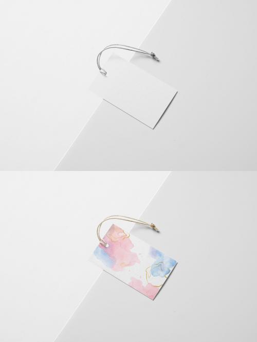 Hang Tag with Customizable Color Background