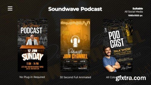 Videohive Soundwave Podcast Instagram Reels 51906032