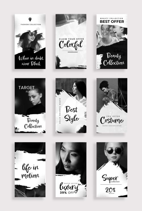 Black Fashion Instagram Story Design