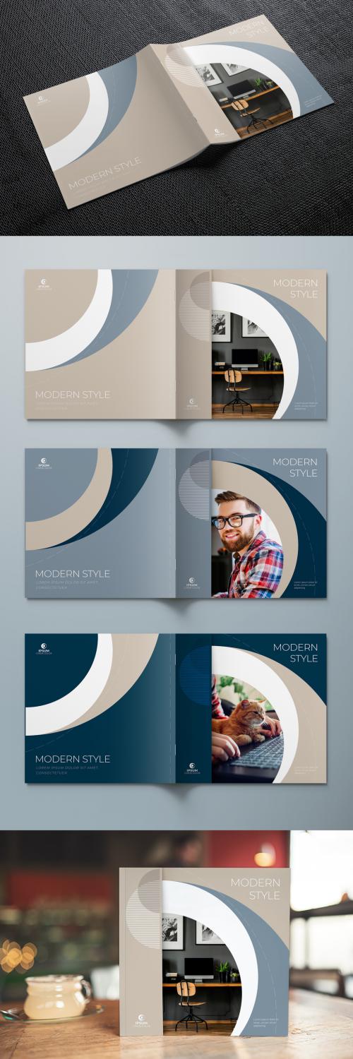 Square Cover Layout Set with Beige Dynamic Element
