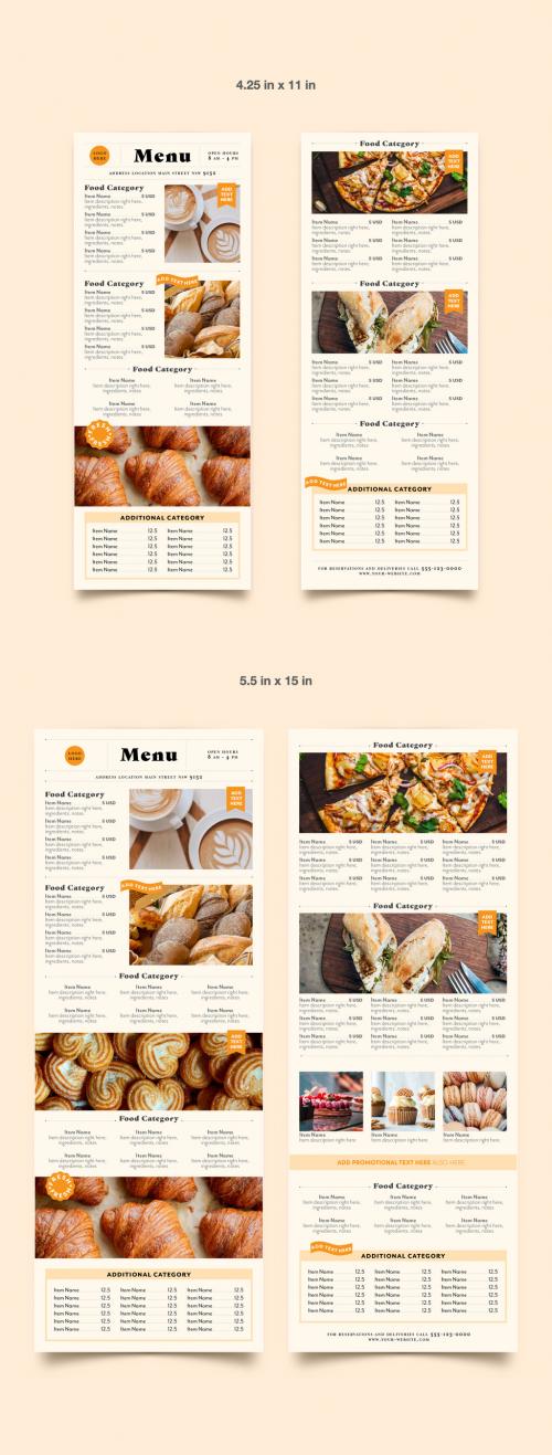 Practical and Comprehensive Coffee Shop Menu Layout