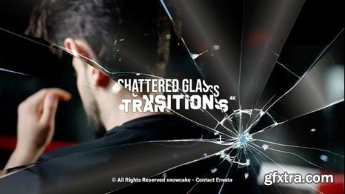 Videohive Shattered Glass Transitions 51933045