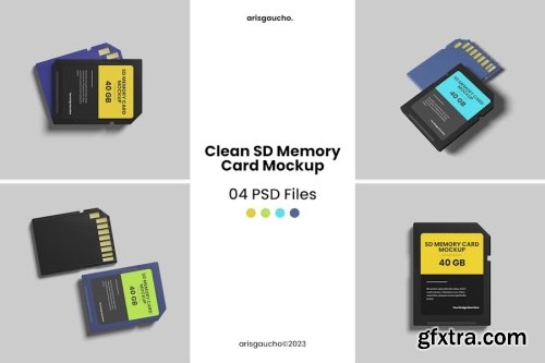 Memory Card Mockup Collections 13xPSD
