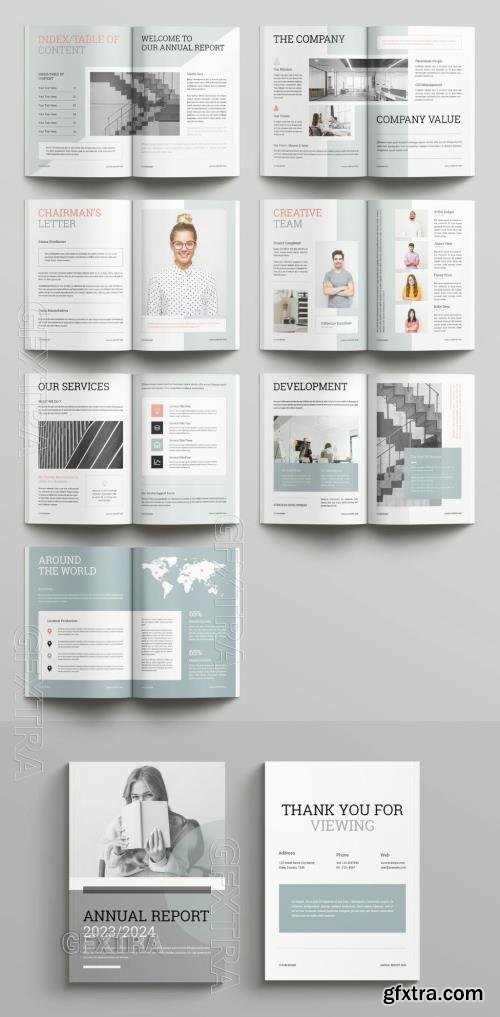 Annual Report Design layout 721256841