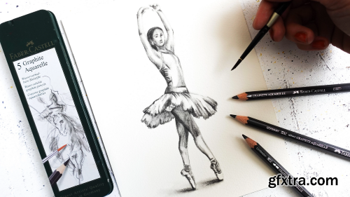 Figure Drawing & Painting: Explore the Magic of Water-soluble Graphite Pencils