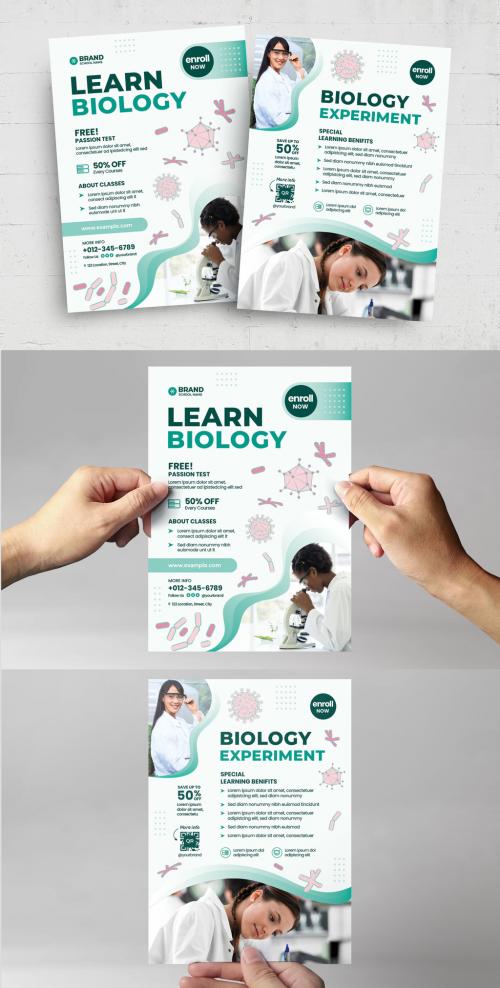 Biology Science Medicine Education Flyer Poster